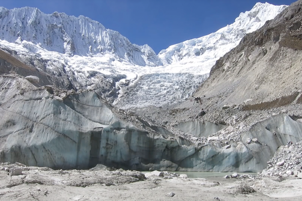 One small leap for drones, one giant step for mountain glaciologists